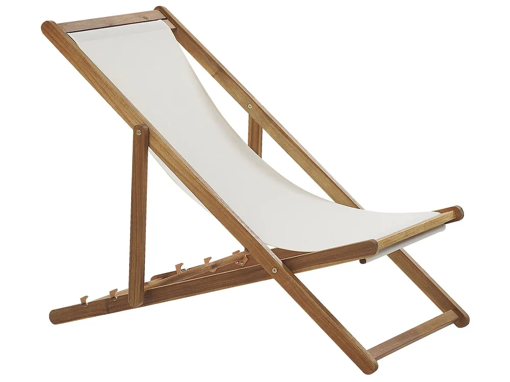 Folding Deck Chair ANZIO Acacia Wood Light Brown