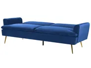 Bäddsoffa 3-sits VETTRE Sammet Marinblå_787964