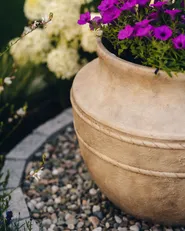 Plant Pot ASKIO 56 cm Beige_1116945