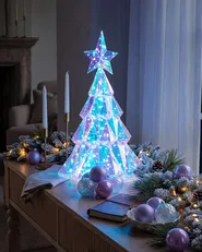 LED Decoration UNUKA 40 cm Christmas Tree Multicolour_1029433