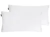 Set of 2 Bed Pillows FELDBERG High 40 x 80 cm Duck Feathers and Down White