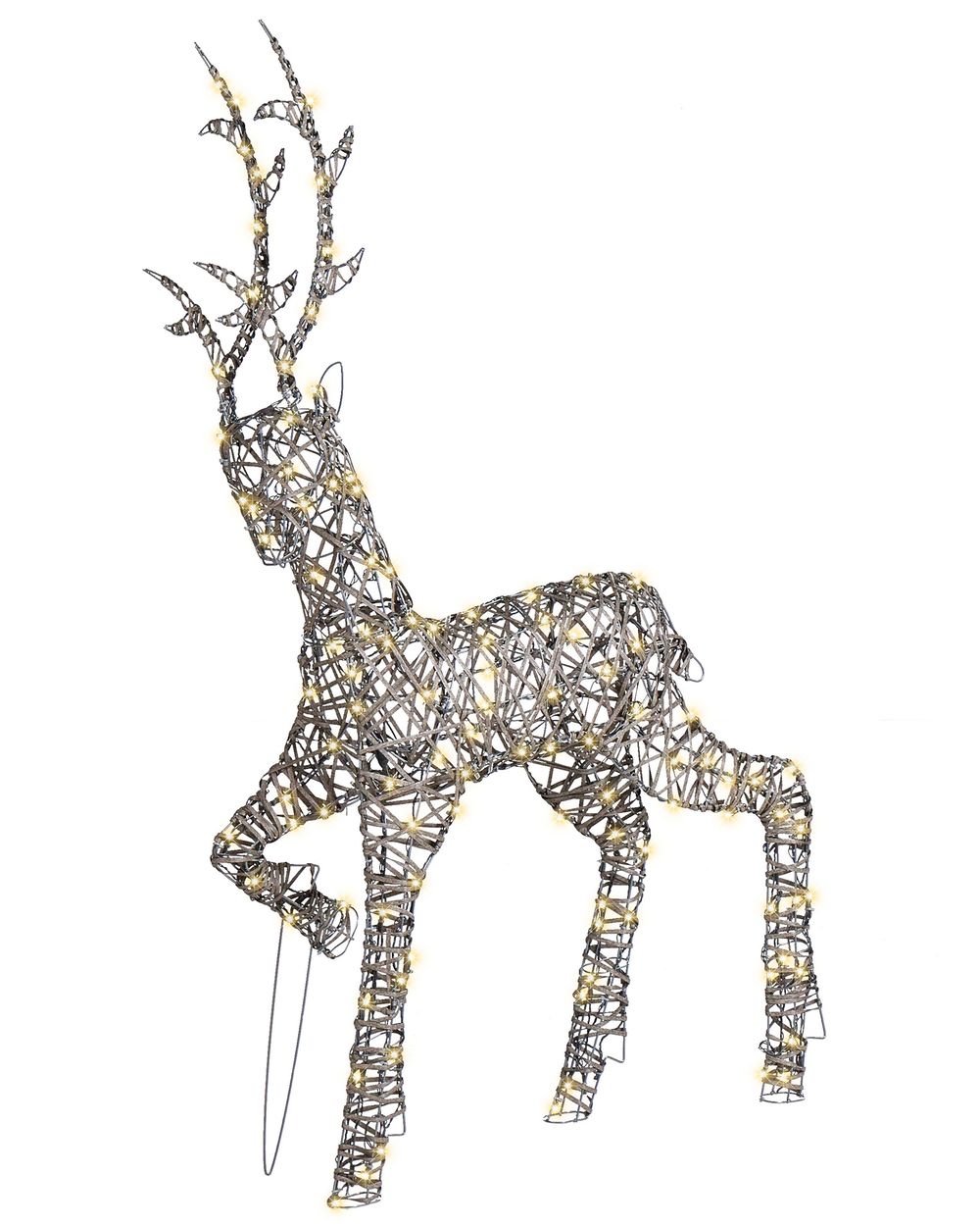 Outdoor Decoration LED HUSAVIK 140 cm Reindeer Silver