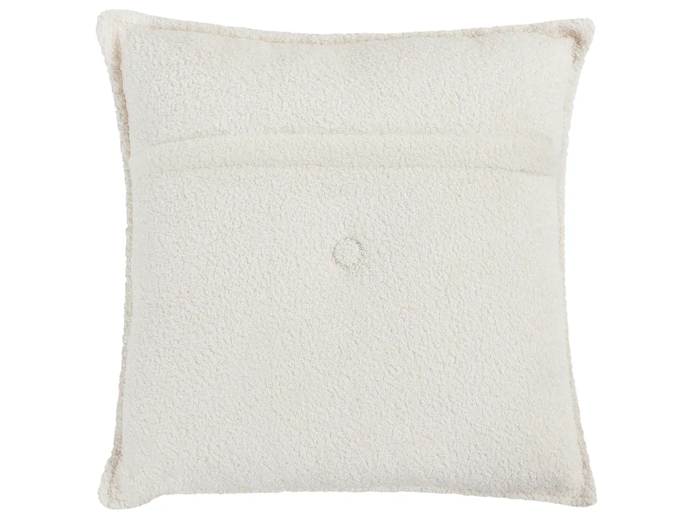 Corner Sofa 3 Seater DOLVA Boucle Off-White Left Hand_946423