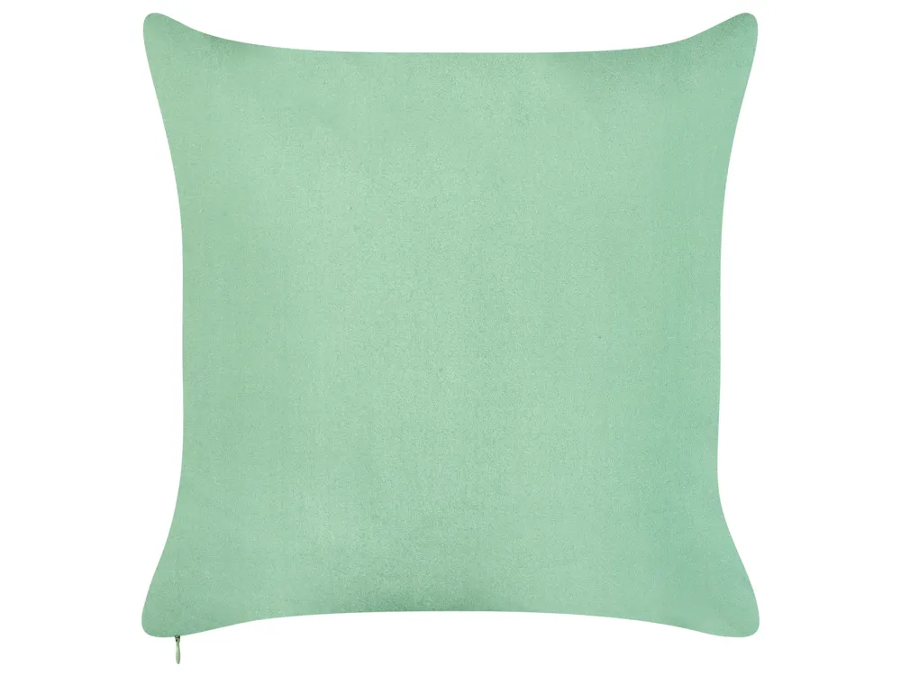 Set med 2 utomhusdynor FLYLEAF Växtmotiv 45 x 45 cm Grön_976622