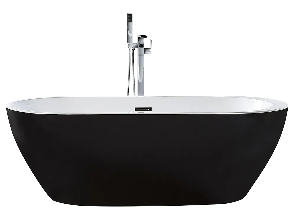 Freestanding Bathtub NEVIS 1600 x 750 mm Black_1150260