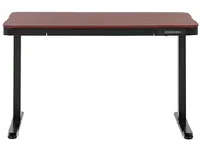 Electric Adjustable Standing Desk KENLY 120 cm 60 cm with USB Port Dark Brown_840243