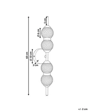 LED Wall Lamp ARAS Glass Gold_1033817
