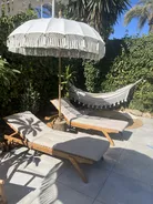 Sun Lounger JAVA Reclining Acacia Wood Light Brown_831739