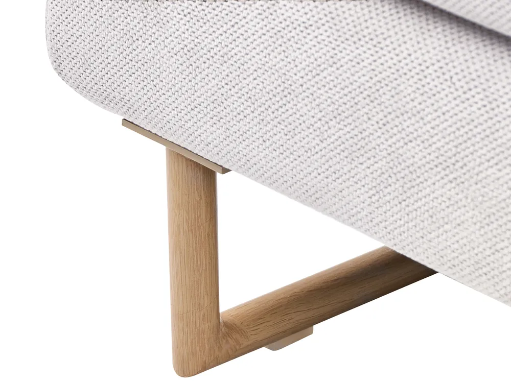 Sofa Bed 3 Seater JERSLEV Fabric Off-White_1012717