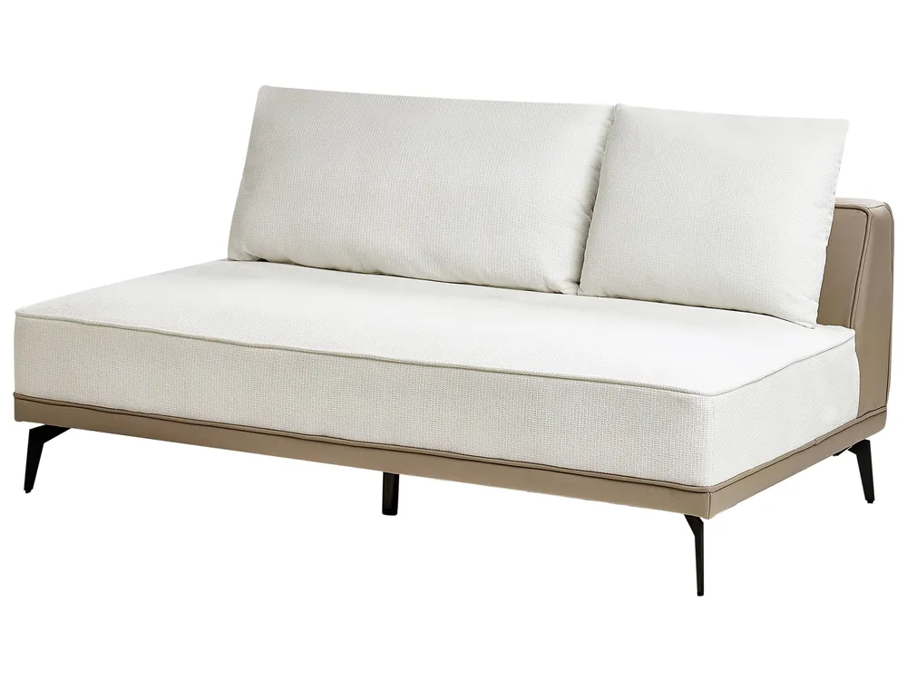 Corner Sofa 3 Seater MYKEN Fabric Off-White Left Hand_939615