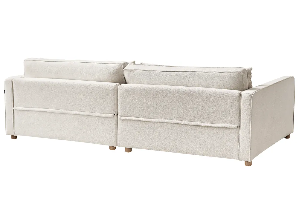 Sofa 3 Seater VINSTRA Boucle Off-White_916103