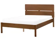 Säng med lamellram Trä BOISSET 120 x 200 cm Mörkbrun_1113774