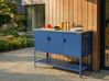 Outdoor Kitchen Cabinet MAENZA Blue Metal