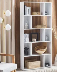 5 Tier Bookcase ORILLA 174 cm White_1145612