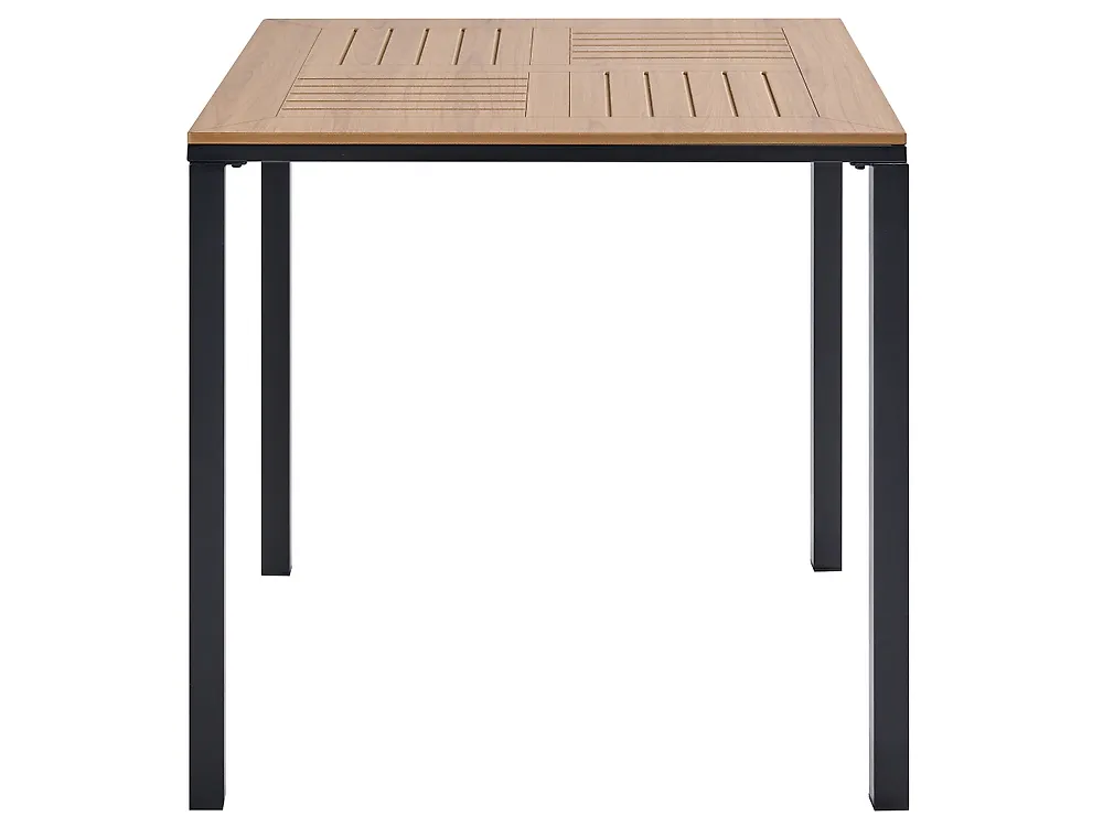 Spisebord til hagen LEVANTO 80 cm 80 cm Metall Svart_1179375