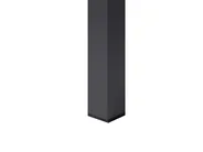 Extending Garden Dining Table ARDESIO 160/220 cm 90 cm Metal Dark Grey_1064677