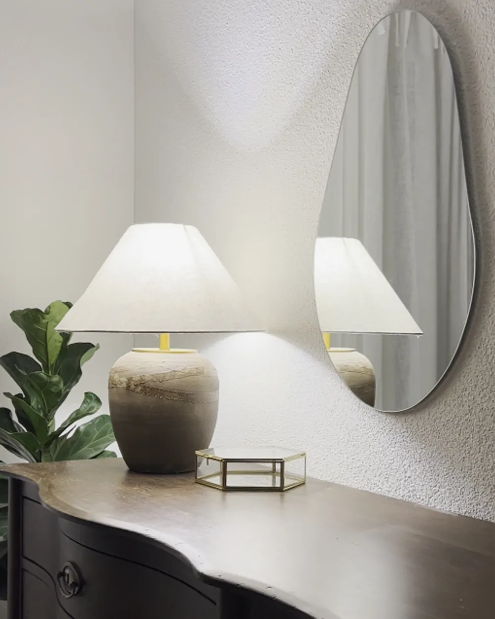 Wall Mirror AUBAGNE 40 cm 65 cm Silver_892206