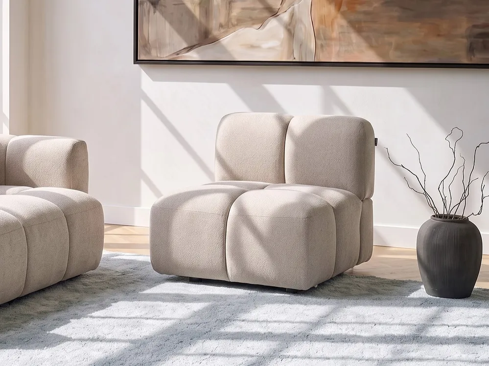 1-Seat Section MAKSABERG Fabric Beige