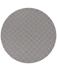 Outdoor Rug THRISSUR Grey ø 160 cm_992373