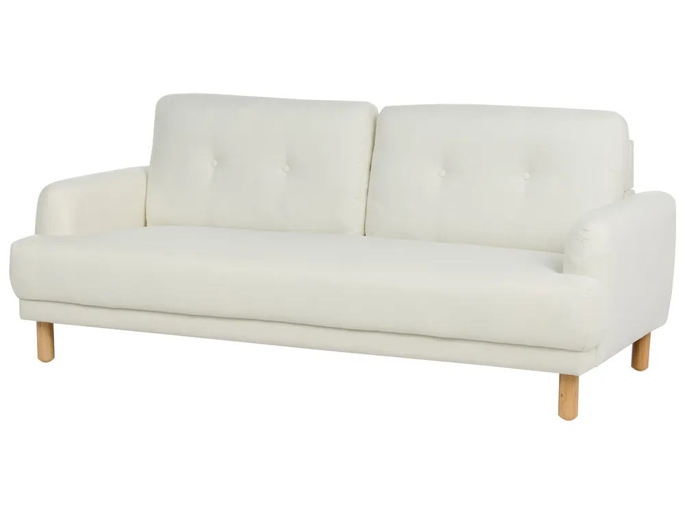 Living Room Set 4 Seater TUVE Fabric Off-White_911613