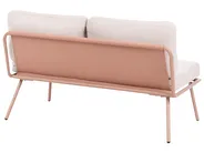 Trädgårdshörnsoffa med bord 4-sits CACCAMO Beige_1064181