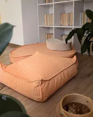 Puff ALLOZAI Fløyel Ferskenrosa_981695
