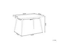 Dining Table SANTIAGO Grey Concrete Effect 120 cm 80 cm_776515