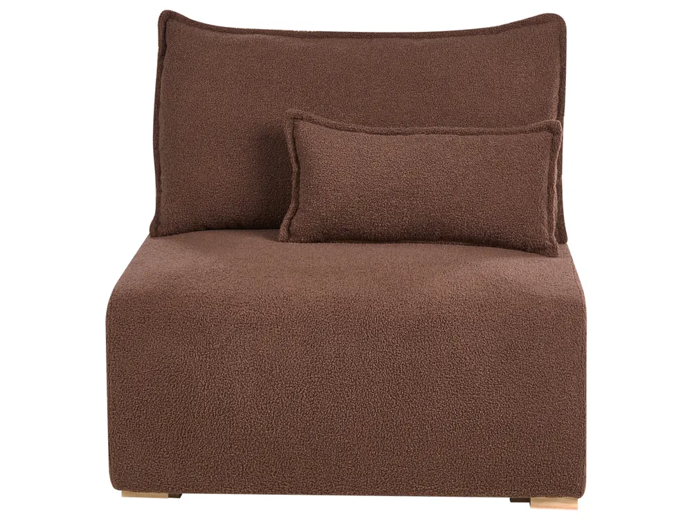 Modular Corner Sofa NERBO Boucle Brown Left Hand_1034417