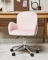Desk Chair PRIDDY Velvet Pink