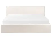 Säng med förvaring ORBEY Bouclé Off-White 180 x 200 cm_964692
