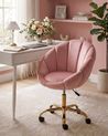 Desk Chair ANNABELLE Velvet Pink