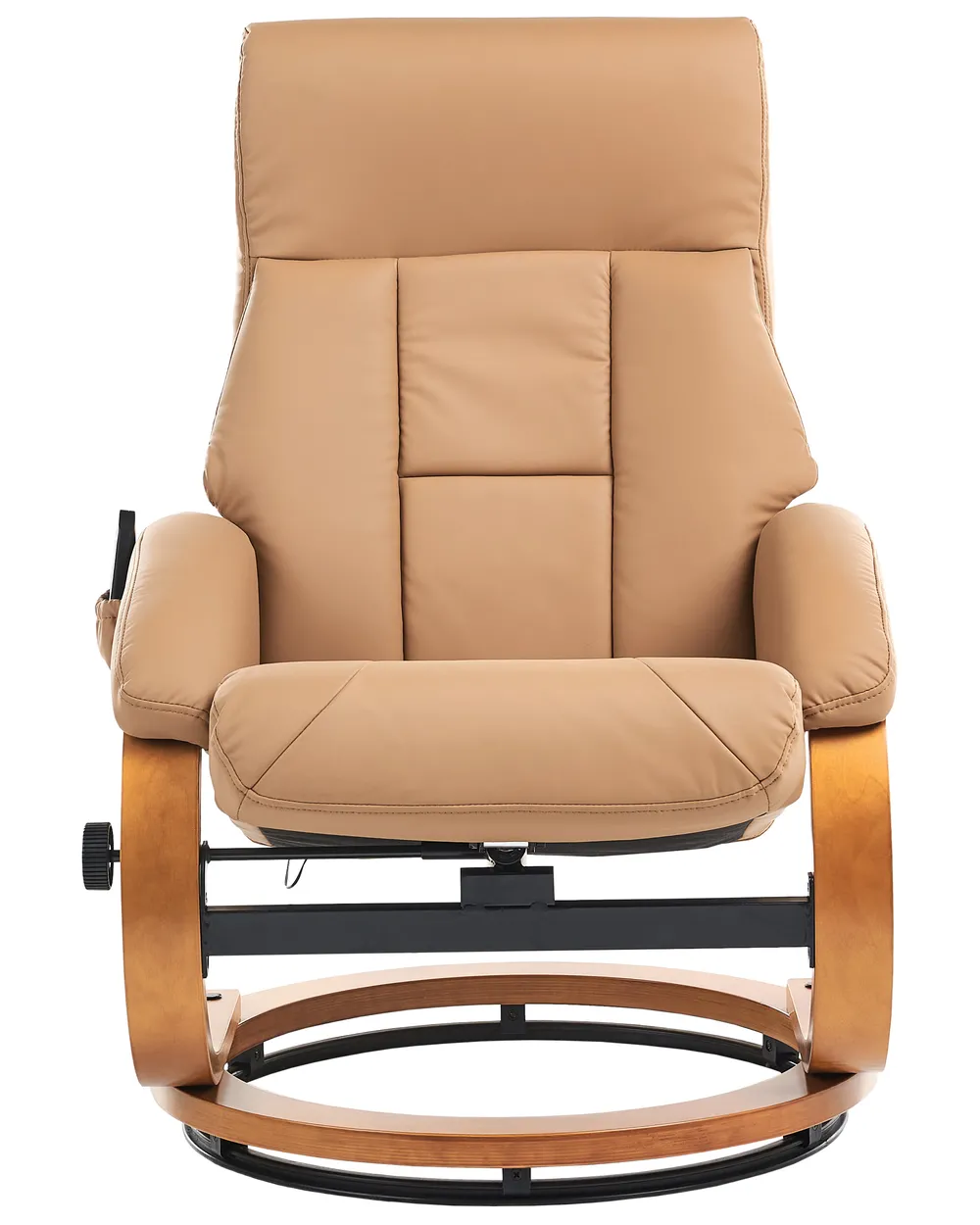 Massagestol FORCE med fotpall Konstläder Sandbeige_697893