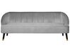 Sofa 3 Seater ALSVAG Velvet Light Grey