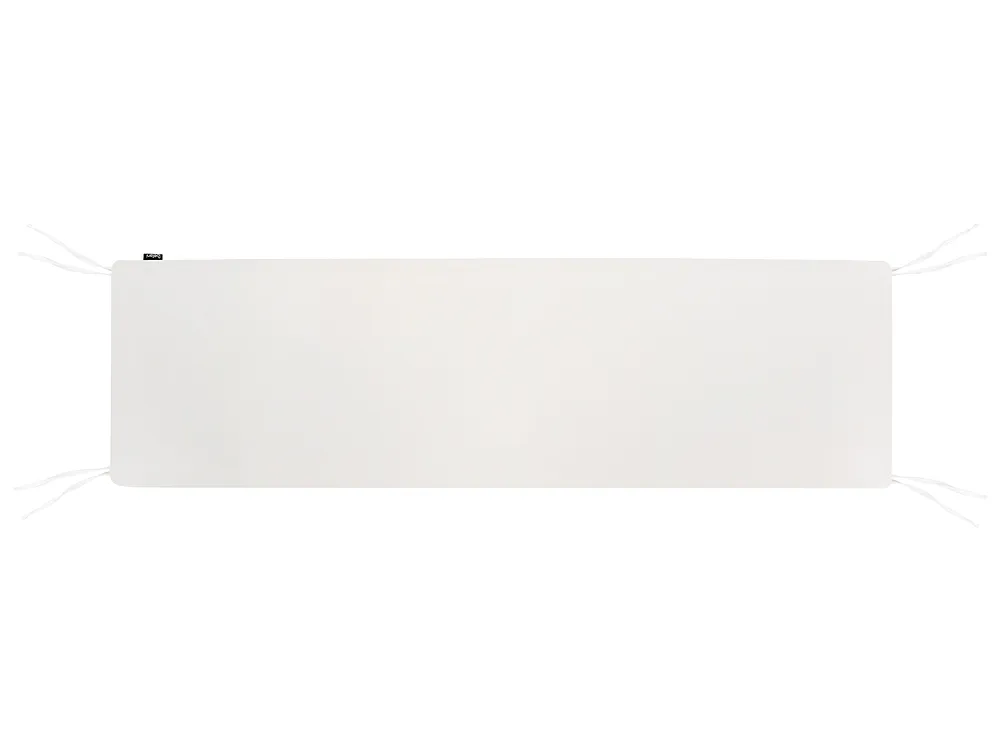 Trädgårdsbänk med dyna MARLBORO 180 cm Akaciaträ Off-White_1153626