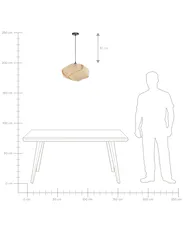 Pendant Lamp HALIL Bamboo Wood Beige_934812