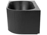 Hörnbadkar GOCTA 1700 x 800 mm Svart Högervänd_879115