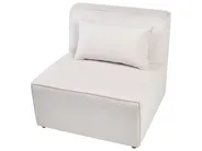Modular Corner Sofa 4 Seater LEMVIG Corduroy Beige Right Hand_1052842