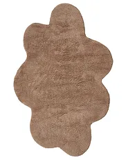 Kids Rug HODKA  Light Brown 80 x 120 cm Cotton with Cushion_1154978