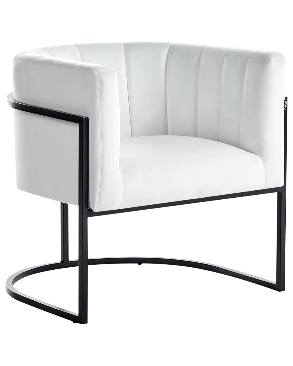 Armchair LARVIK II Velvet White