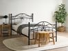 Bed Metal ANTLIA 120 x 200 cm (EU Small Double) Black