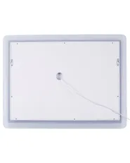 LED Bathroom Mirror CORROY 80 cm 60 cm Silver_780762