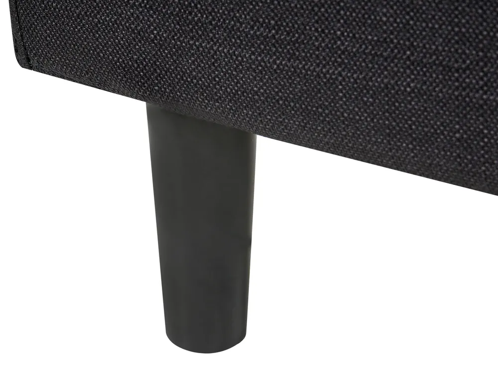 Bed Fabric FITOU 120 x 200 cm (EU Small Double) Black_1014131