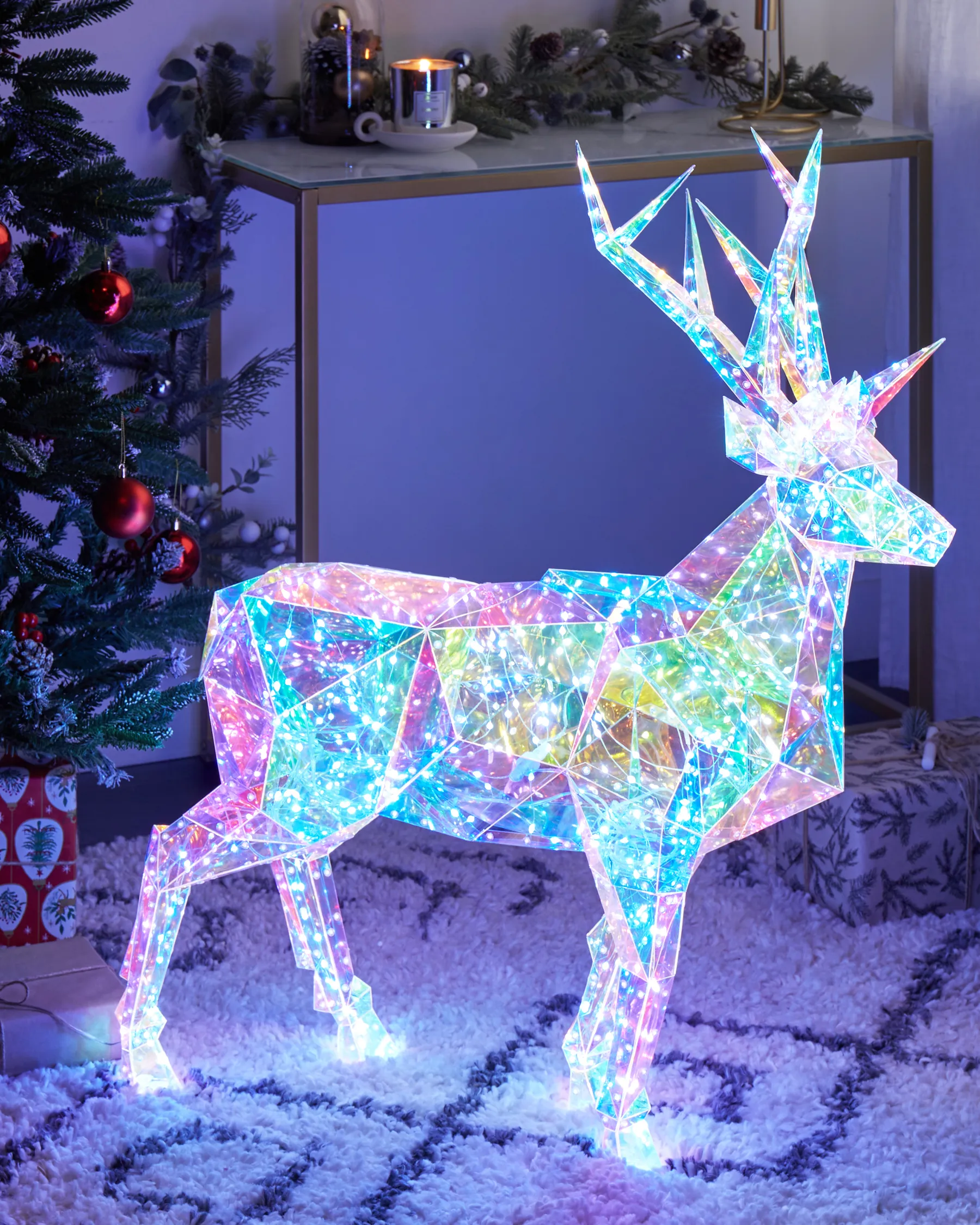 Ulkokoriste LED-valo POLARIS 90 cm Poro Monivärinen_887069
