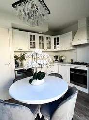 Dining Table AKRON White 100 cm 100 cm_822862