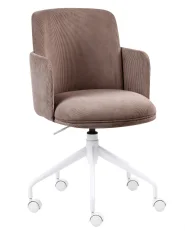 Office Chair DRYDEN Corduroy Brown_1060336