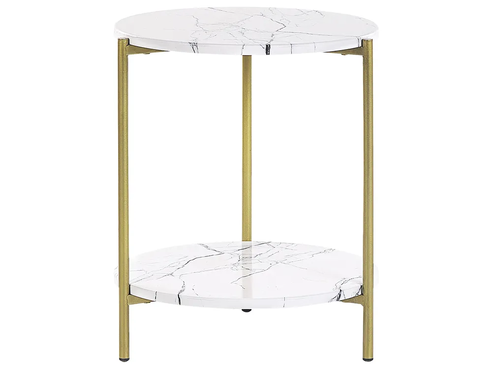 Side Table REVA White Marble