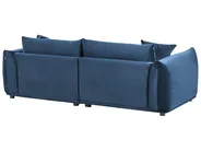 Soffa 3-sits LUVOS Sammet Mörkblå_970582