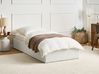 Ottoman Bed without Headboard DINAN Fabric Light Beige 90 x 200 cm (EU Single)