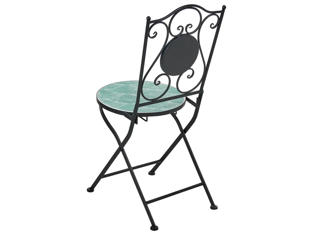 Bistro Set Folding ANAPO Metal Black_1021777