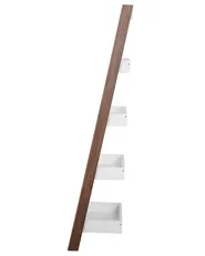 Öppen garderob med 5 hyllor MOBILE TRIO 164 cm Brun/ Vit_727329
